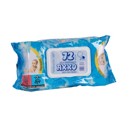 AXXO 72 db-os POP-UP kupakos babatörlőkendő 