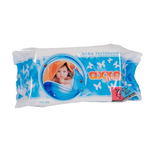 AXXO-FRESH 72 db-os zárószalagos babatörlőkendő